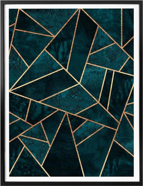Produktbild Trenddeko Blau-grüner Edelstein (80 x 100 cm)