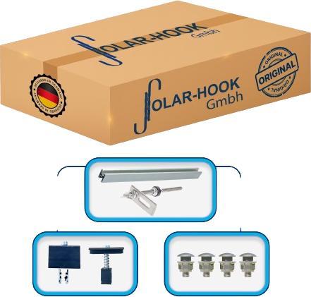 Produktbild Solar Hook Montagepaket Stockschrauben für 2 Module