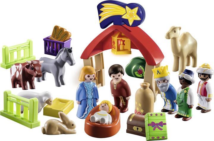Produktbild Playmobil 1.2.3. Krippe (711410, Playmobil 1.2.3)