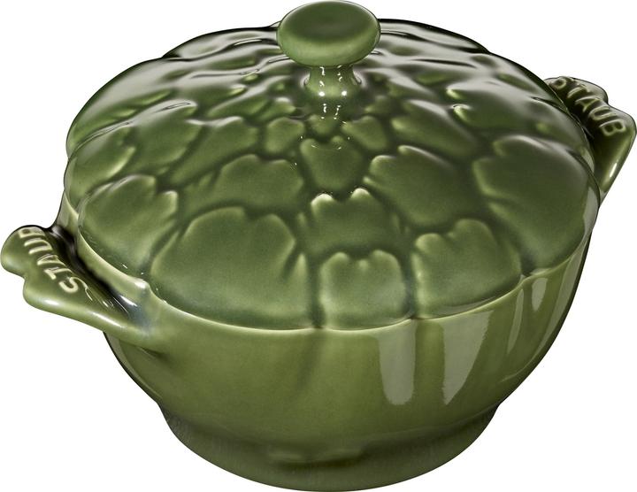 Actual product image Staub Pot ceramic artichoke, dark green, 0.47L