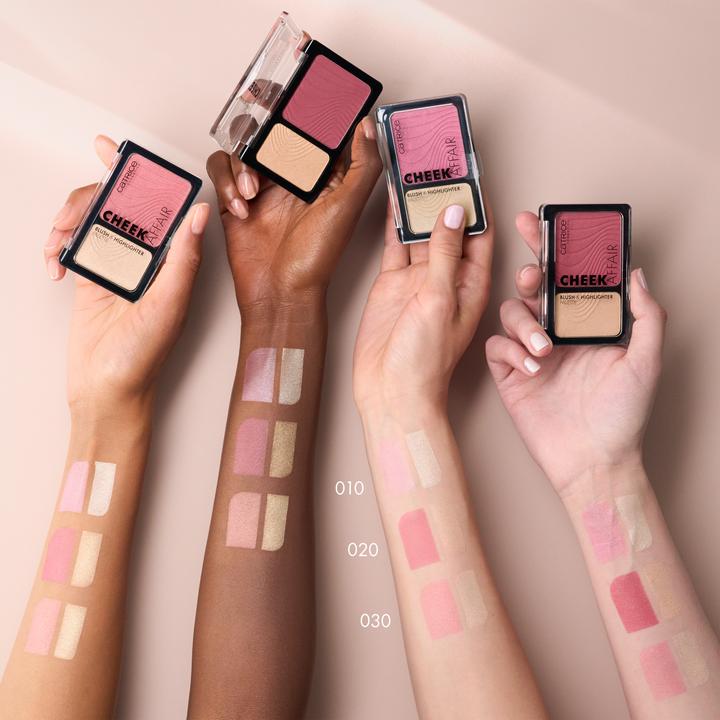 Actual product image Catrice Cheek Affair Blush & Highlighter Palette (010 Love At First Swipe, Highlighter, 10 g)