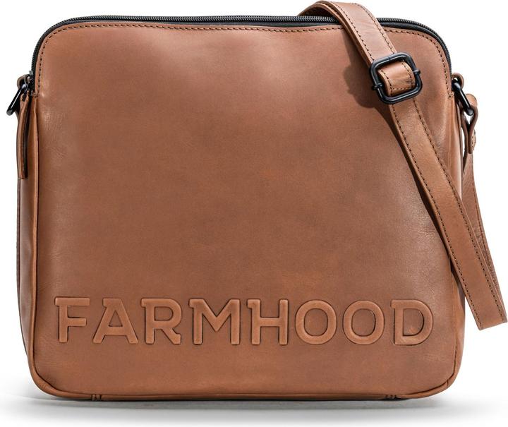 Farmhood Nashville XL Umhängetasche 2 Fächer Leder 29 cm