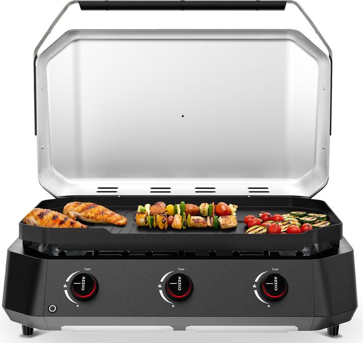 Produktbild Cozze Plancha 800 - 3 Brenner Plancha Grill / 7.5 kW (7.50 kW)