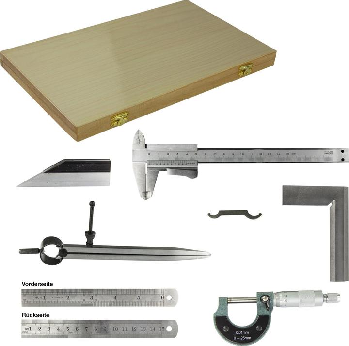 Actual product image Dema Caliper measuring tool set 6 pcs. (15 cm)