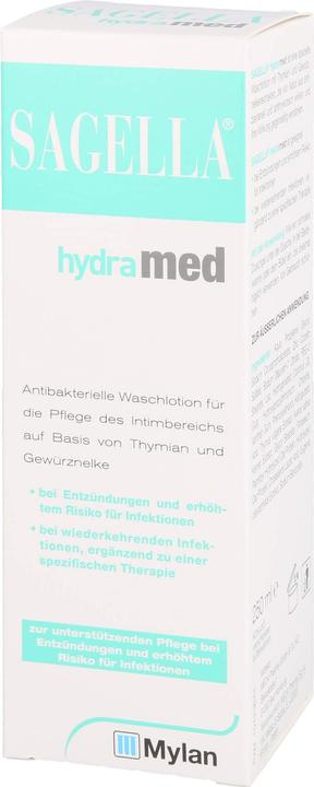 Actual product image Sagella hydramed antibacterial wash lotion, 250 ml Lotion (250 ml, Intimate washing lotion)
