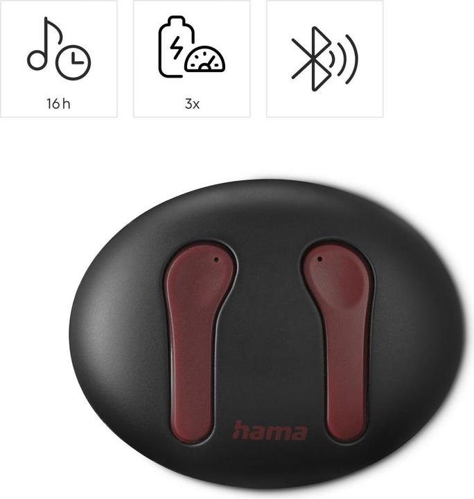 Immagine prodotto Hama Cuffie Bluetooth® Spirit Unchained, auricolari True Wireless, ENC, FC, RT (ANC, 16 h, Senza fili)