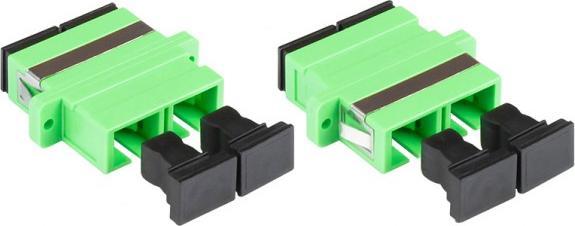 Produktbild Good Connections LWL Duplex Kupplung, SC (APC) an SC (APC), OS2, Singlemode, Kunststoffgehäuse mit Flansch, Keramikhü (S/FTP, CAT6, 5 m)