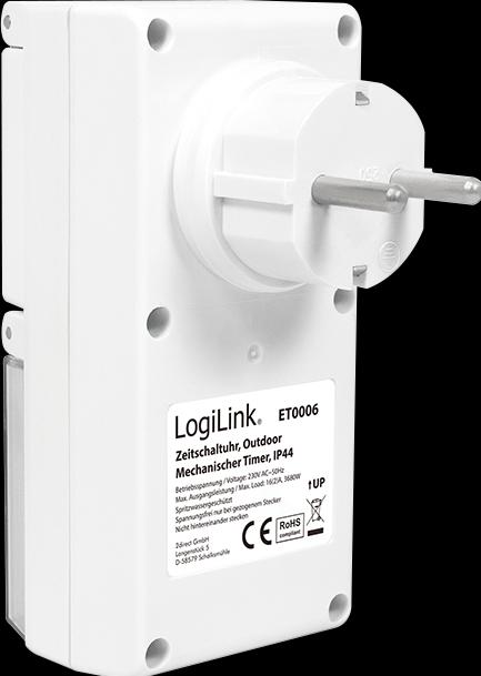 Actual product image LogiLink Mechanical timer, IP44, outdoor