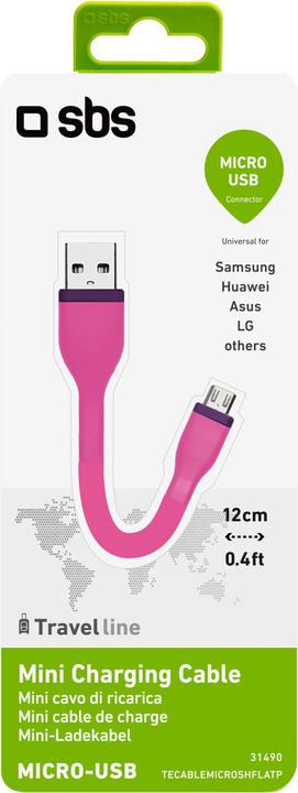 Actual product image SBS Mini charging Micro USB cable