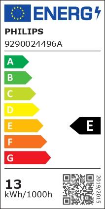 Label énergétique Philips Lampe LED Smart A67 (E27, 13 W, 1521 lm, 1 x, F)