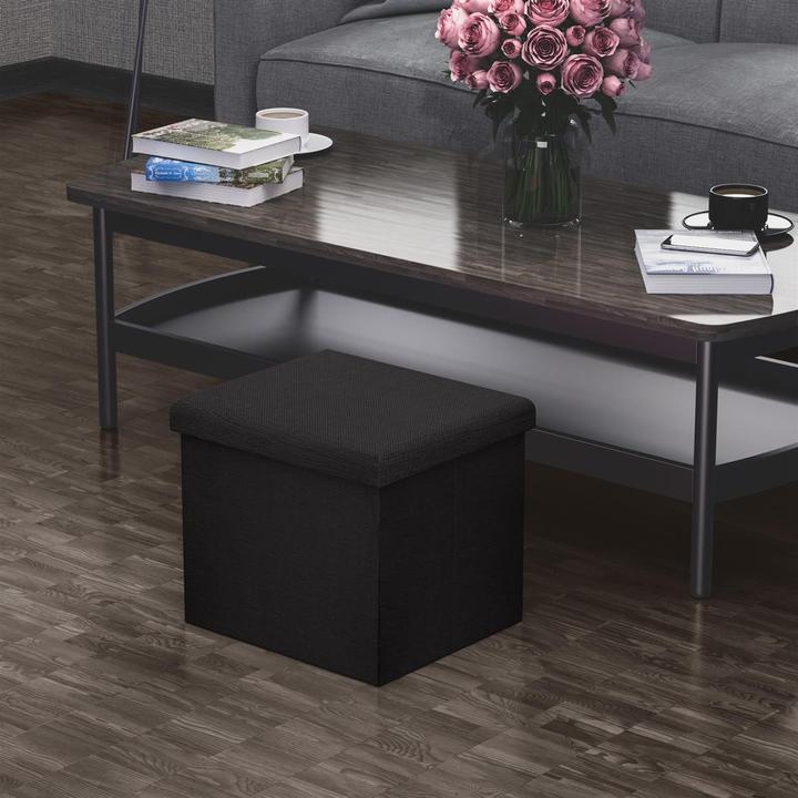 Produktbild Intirilife Sitzwürfel DIAMANT SCHWARZ