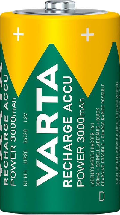 Immagine prodotto Varta Recharge Accu Power (2 pz., D, 3000 mAh)
