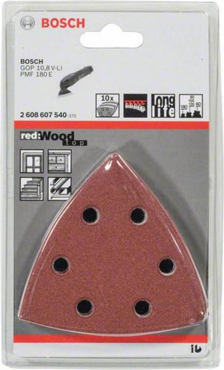 Produktbild Bosch Zubehör PRO F460 Schleifblatt, 93 x 93 mm, G60, G80, G120, G180, G240, 5-tlg. (60, 80, 100, 120, 180)