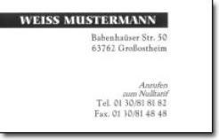 Actual product image Agipa Business cards, 85 x 54 mm, white, 285 g/sqm (85 x 54 mm)