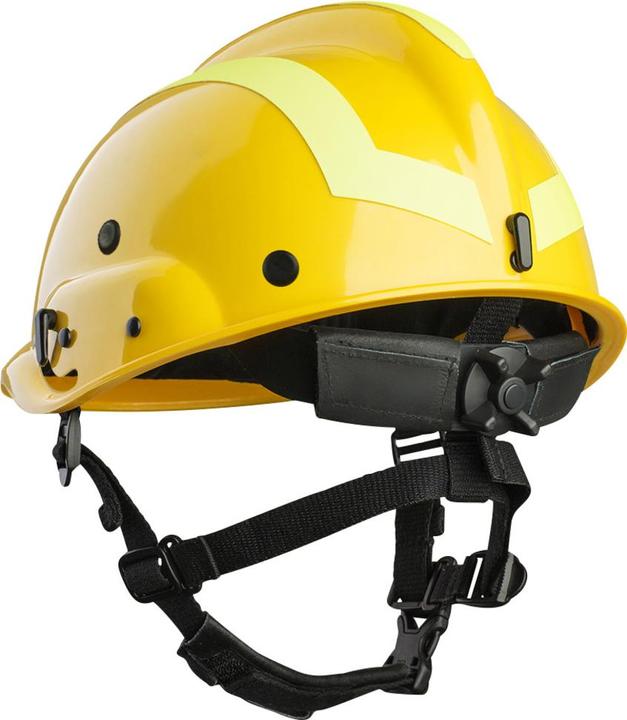 Actual product image Vallfirest Forest fire helmet VFT2, yellow (RAL1023) with yellow reflex (52 - 64 cm)