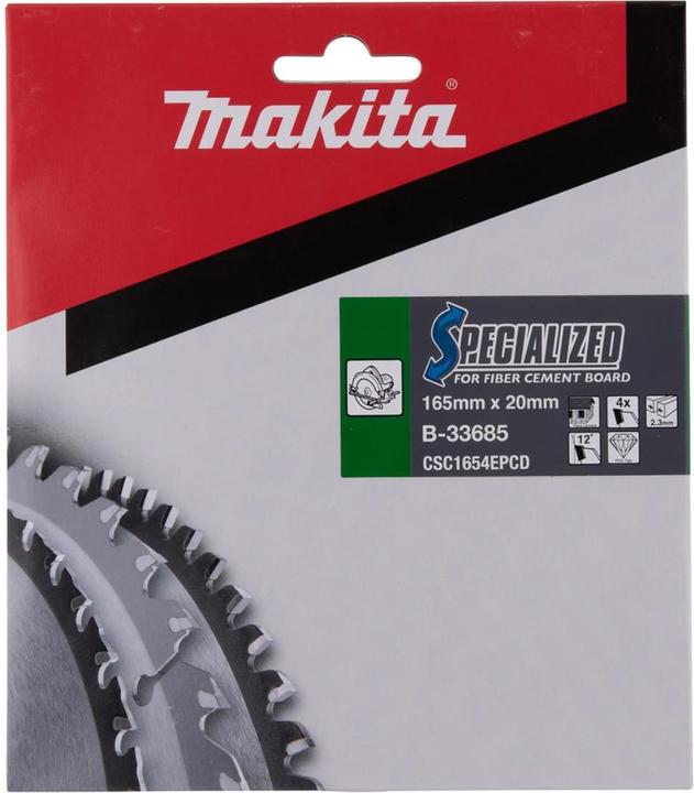 Productafbeelding Makita SPECIALIZED zaagblad 165x20x4Z (B-33685).