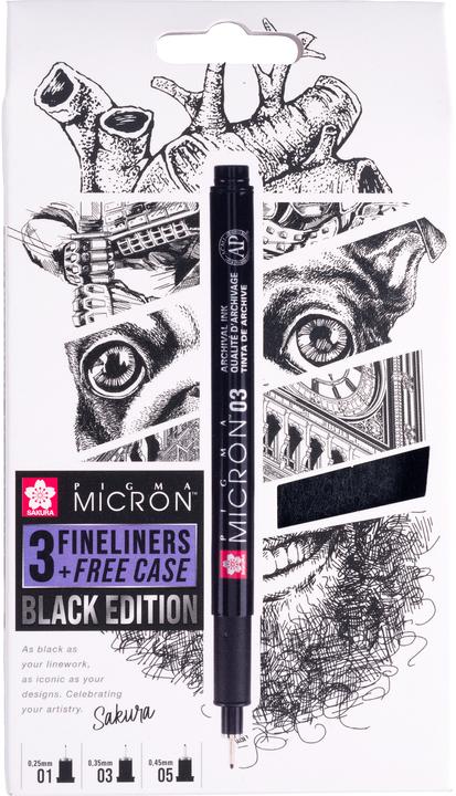 Immagine prodotto Sakura Pigma Micron (Nero, 3 x)