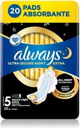 Actual product image Always Ultra Secure Night Extra (20 x)