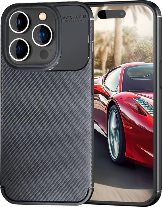 Produktbild Nalia Carbon Look Silikon Hülle (Apple iPhone 15 Pro)