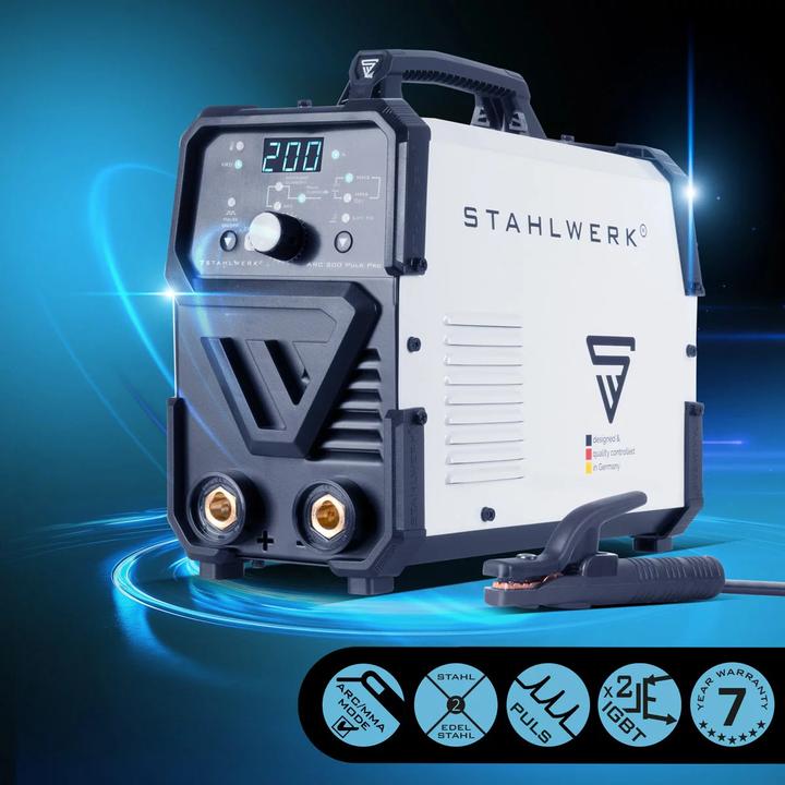 Produktbild Stahlwerk Schweissgerät ARC 200 Puls Pro MMA E Hand Lift TIG Pulsfunktion 200 A