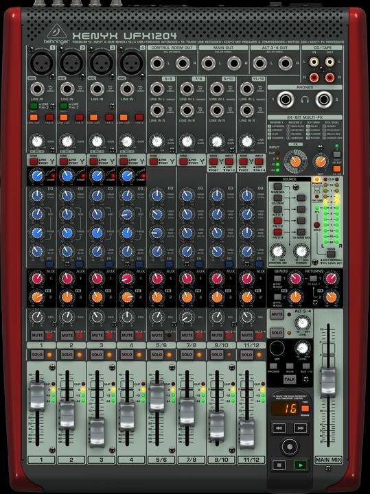 Produktbild Behringer Xenyx UFX1204 (Studio- und Livemixer)