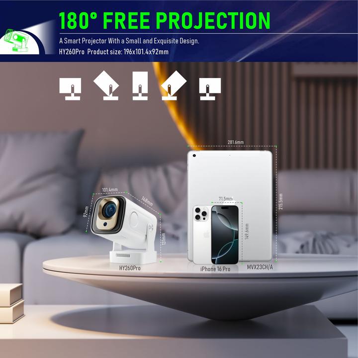 Immagine prodotto PhoneLook HY260 Pro (Full HD, 200 lm, 0.8:1)
