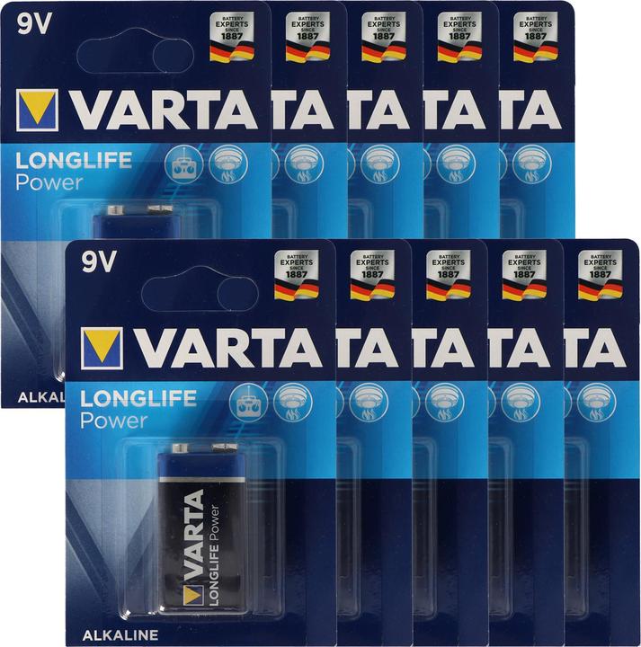 Actual product image Varta Batterien High Energy 9 Block (10 pcs., 9V Block)