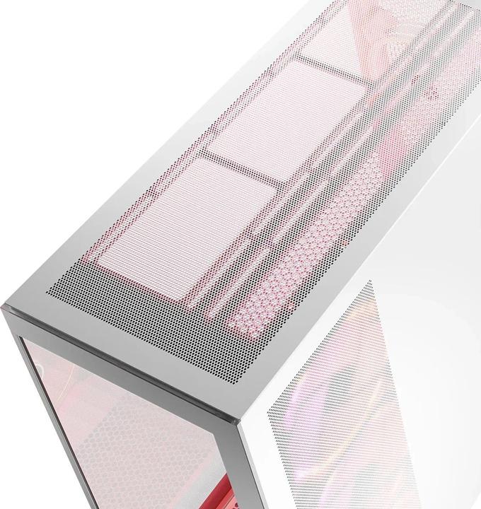 Actual product image Modecom Computer case Volcano SPACE APEX ARGB MIDI USB 3.0 X 2 CYPE-C white (mATX, ATX, ITX)
