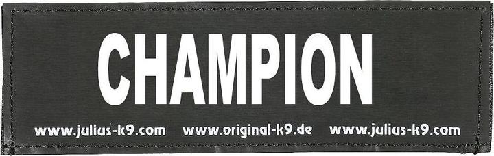 Produktbild Julius-K9 Logo CHAMPION, 11x3cm, Gr. 0 (Hund, Hundesport)