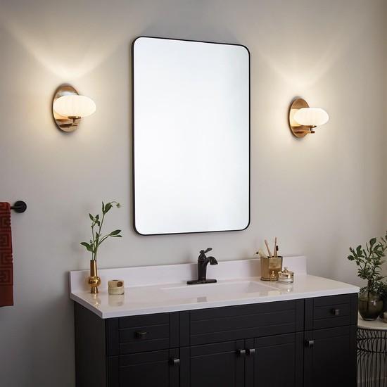 Produktbild Elstead Lighting Pim LED Wandleuchte G9 Fuchs-Gold Satinierter, ummantelter Opal IP44 (300 lm, G9)