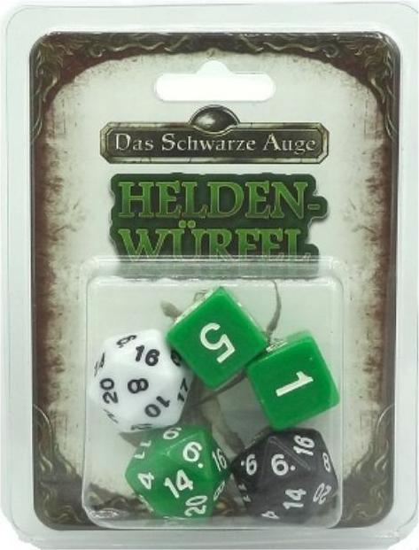 Image du produit DSA5 Einsteigerbox - Jeu de dés elfiques, 5 pièces, vert (édition DE)