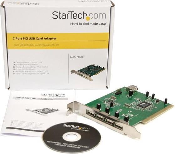 Image du produit StarTech 7 Port PCI USB 2.0 Adapter Card