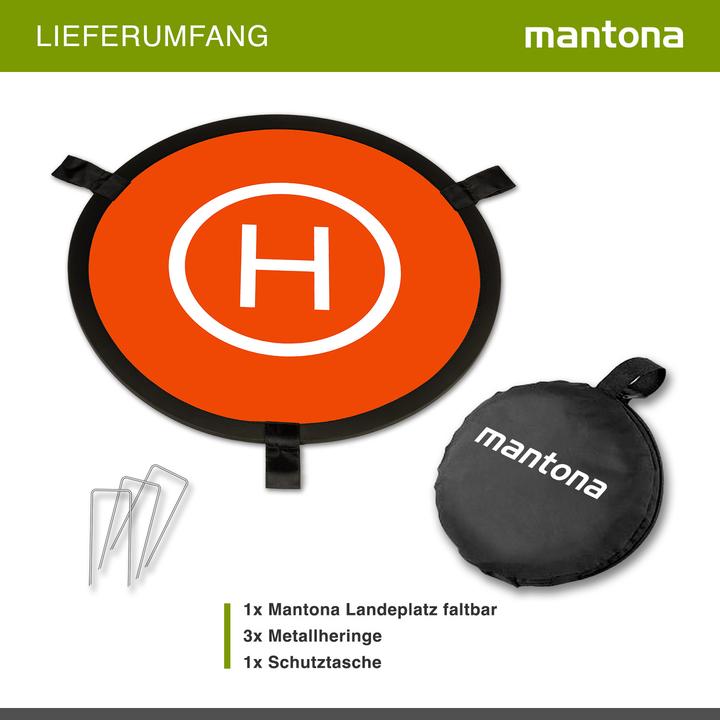 Produktbild mantona 23061 Drohnen-Landeplatz (Drohnen Landeplatz, DJI Mavic 2, DJI Mavic Air 2 S, DJI Mavic Pro, DJI Mavic 2 Zoom, DJI Mavic 3, DJI FPV, DJI Phantom 4)