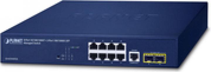Immagine prodotto Planet 10/100/1000T + 2 porte gestite L2/L4 Gigabit Ethernet (10/100/1000) 1U Blu (10 Porti)