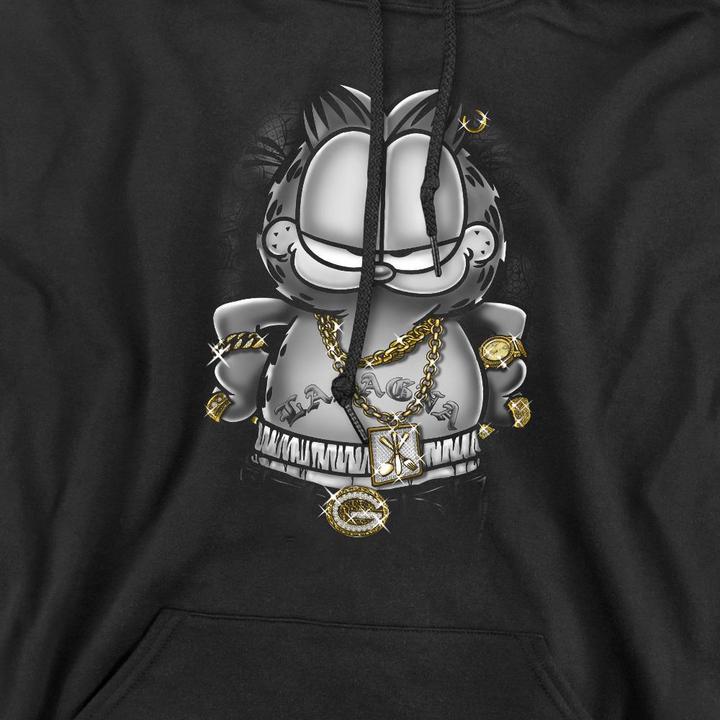 Immagine prodotto Garfield Lasagna For Life Felpa con Cappuccio Uomo (L)