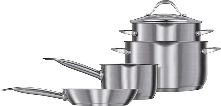 Image du produit Smile MGK-20 Ensemble de 7 ustensiles de cuisine (16 cm, Poêle à frire, Acier inoxydable)