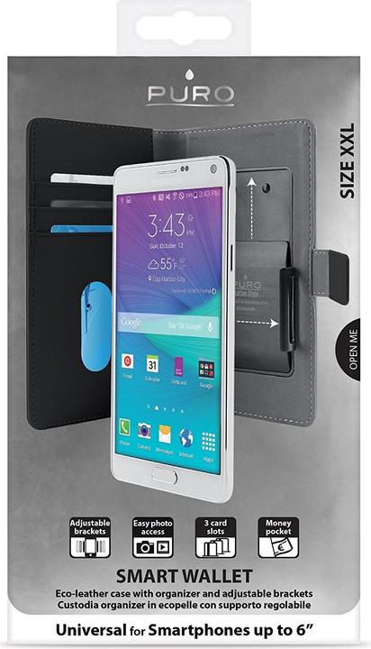 Actual product image Puro Smart Wallet 6-inch XXL (UNIWALLET3BLKXXL) (Universal)