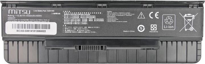 Image du produit Mitsu BATTERY BC/AS-G551 (ASUS 4400 MAH 49 WH) - Batterie (1 cellules, 4400 mAh)