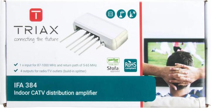 Image du produit Triax Amplificateur IFA 384, 4 sorties, YouSee Ready et Stofa Approved (Amplificateur)