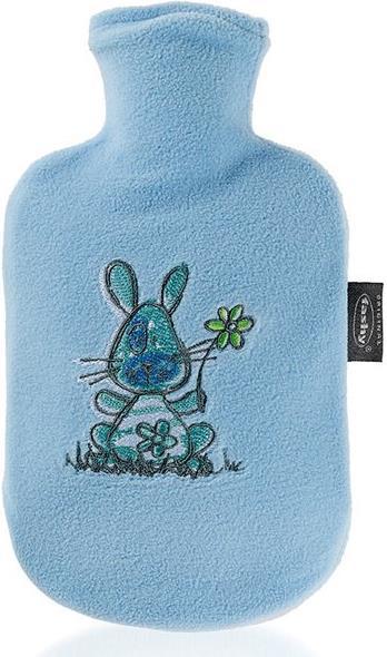 Immagine prodotto Fashy Borsa dell'acqua calda con copertura in pile blu (0.80 l)