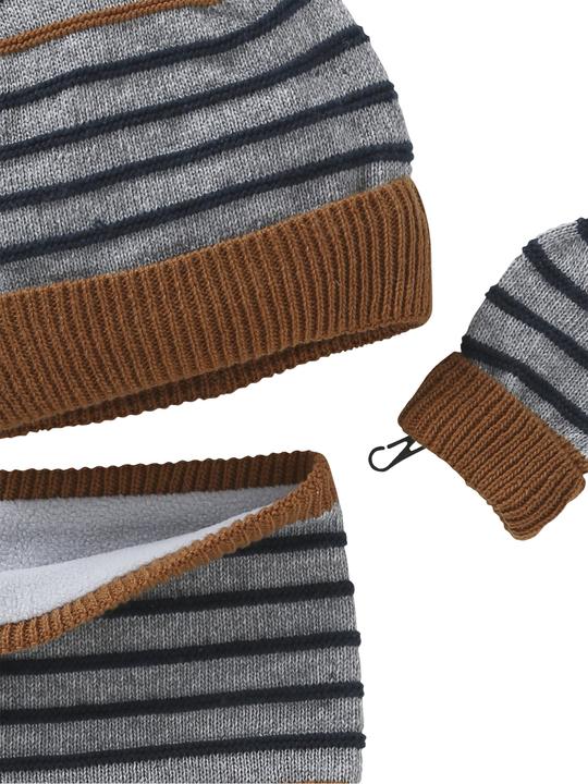 Immagine prodotto Vertbaudet Set per bambini: cappello, sciarpa rotonda e guantini
