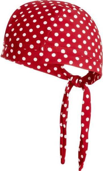 Actual product image Playshoes UV protection bandana red dotted