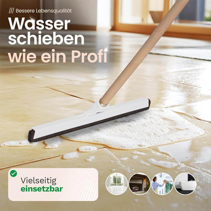 Produktbild Novaliv 4X Duschabzieher Langer Stiel Kunststoff 43cm Bodenabzieher Dusche Terasse gross Fensterreini