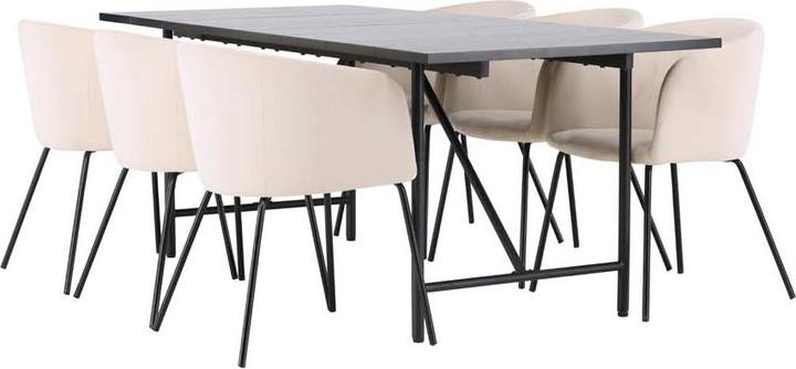 Produktbild Ebuy24 Essgruppe Astrid 9 (7-teilig) (90 x 75 x 200 cm)
