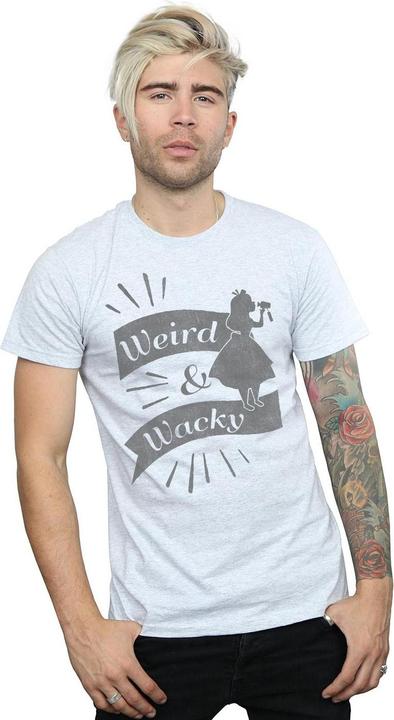 Actual product image Disney Mens Alice In Wonderland Weird And Wacky T-Shirt (L)
