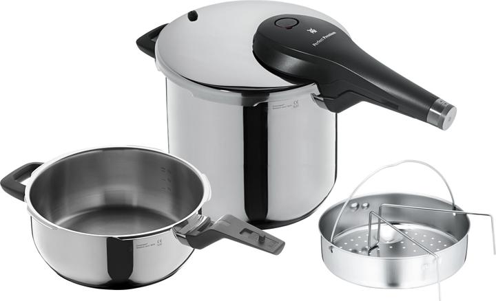 Image du produit WMF Set de casseroles (22 cm, Cuiseur à vapeur, Acier inoxydable)