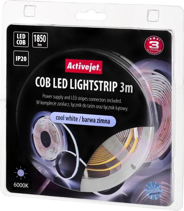 Actual product image Activejet AJE-COB zim universal strip light indoor (Cold White, 300 cm, Indoor)