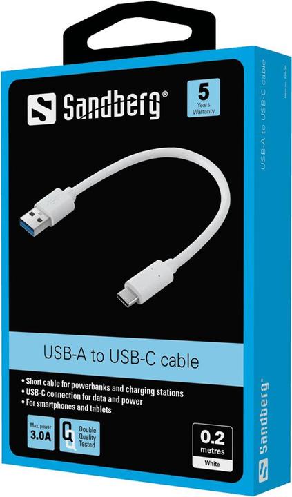 Produktbild Sandberg USB C – USB A (0.20 m, USB 3.2 Gen 1)