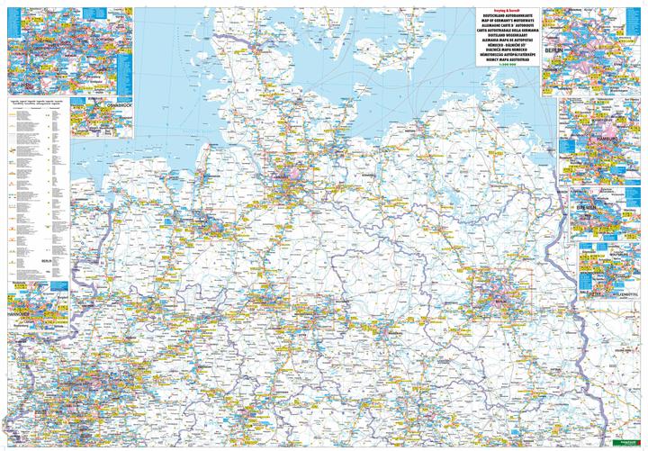 Produktbild Deutschland Autobahnkarte