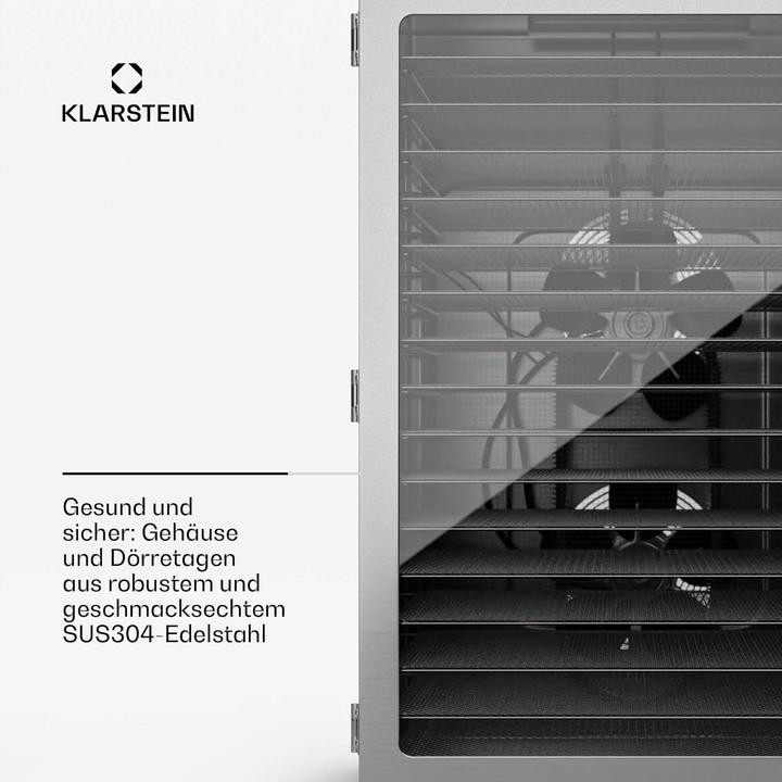 Immagine prodotto Klarstein Dörrgerät mit 16 Tabletts & Timer
